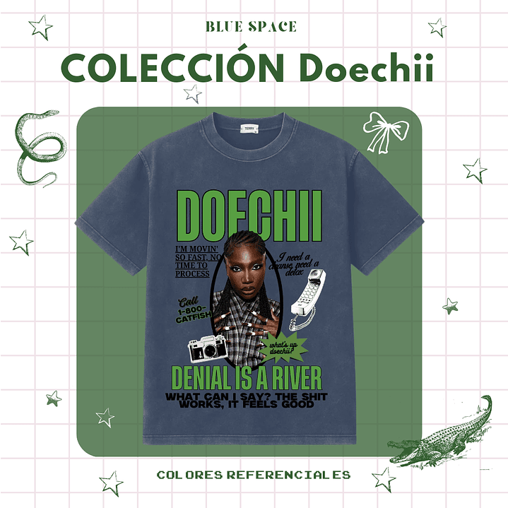Polera DOECHII - DENIAL IS A RIVER 3