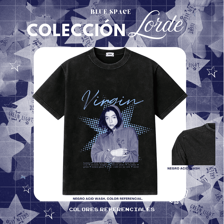 Polera LORDE - VIRGIN (STARS) 1