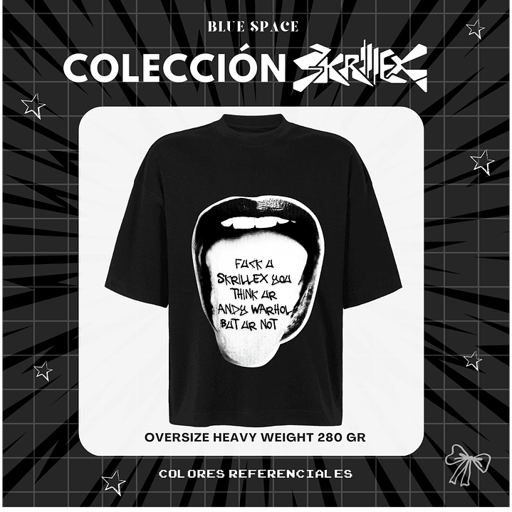 Polera SKRILLEX - F**K YOU SKRILLEX (LOLLA 26') 2