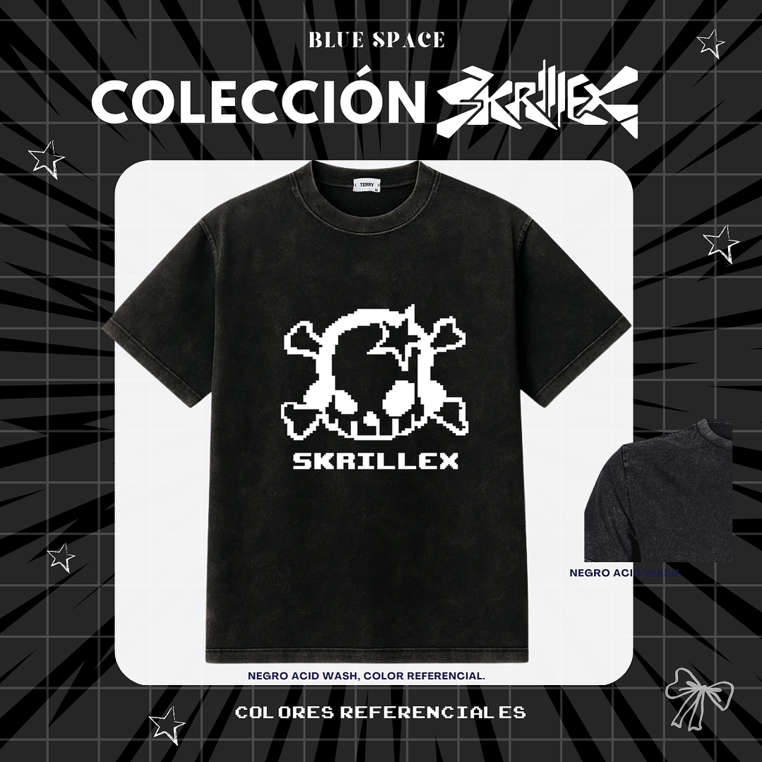 Polera SKRILLEX - CALAVERA (LOLLA 26') 1