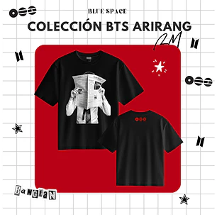 Polera BTS - RM (NAMJOON) ARIRANG NEGRO 