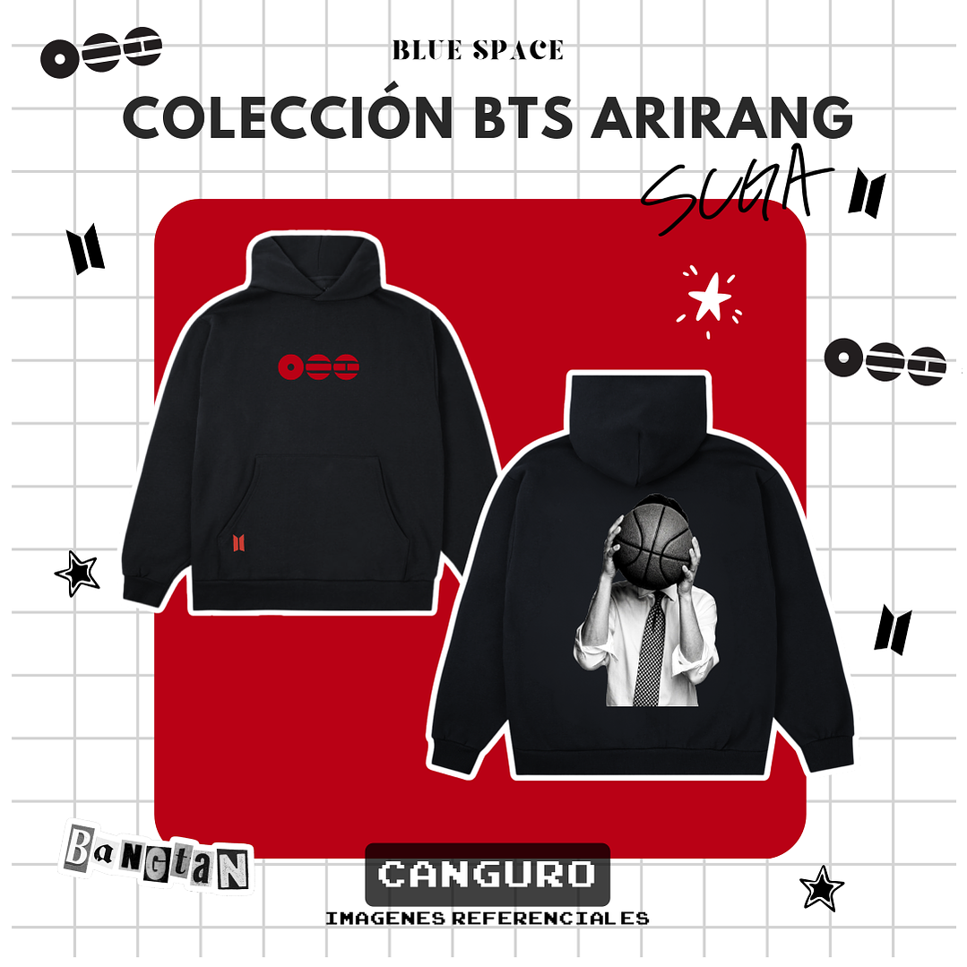 Polera BTS - SUGA (YOONGI) ARIRANG NEGRO  6