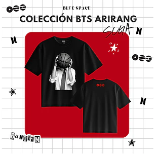 Polera BTS - SUGA (YOONGI) ARIRANG NEGRO 