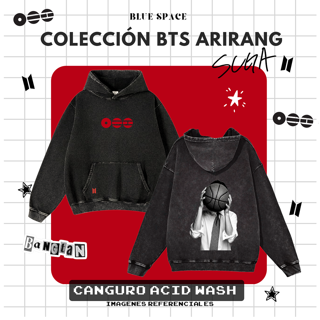 Polera BTS - SUGA (YOONGI) ARIRANG NEGRO  10