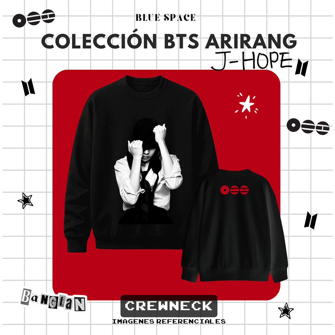 Polera BTS - J-HOPE ARIRANG NEGRO  7