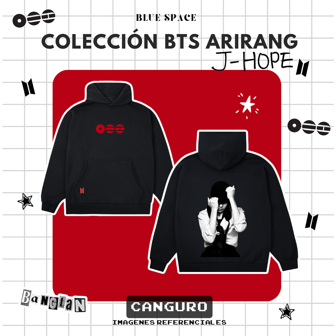 Polera BTS - J-HOPE ARIRANG NEGRO  8