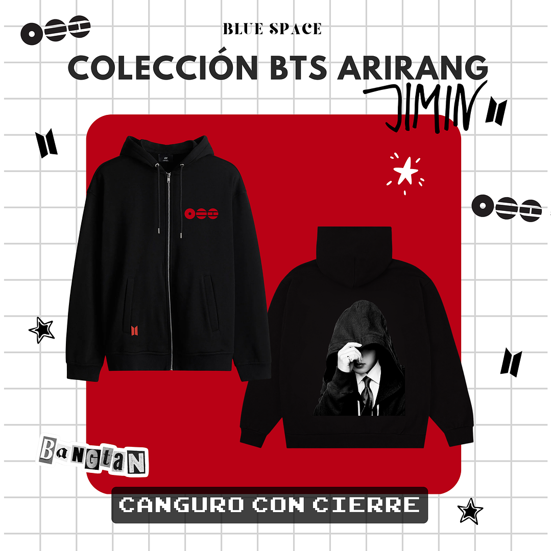 Polera BTS - JIMIN ARIRANG NEGRO 8