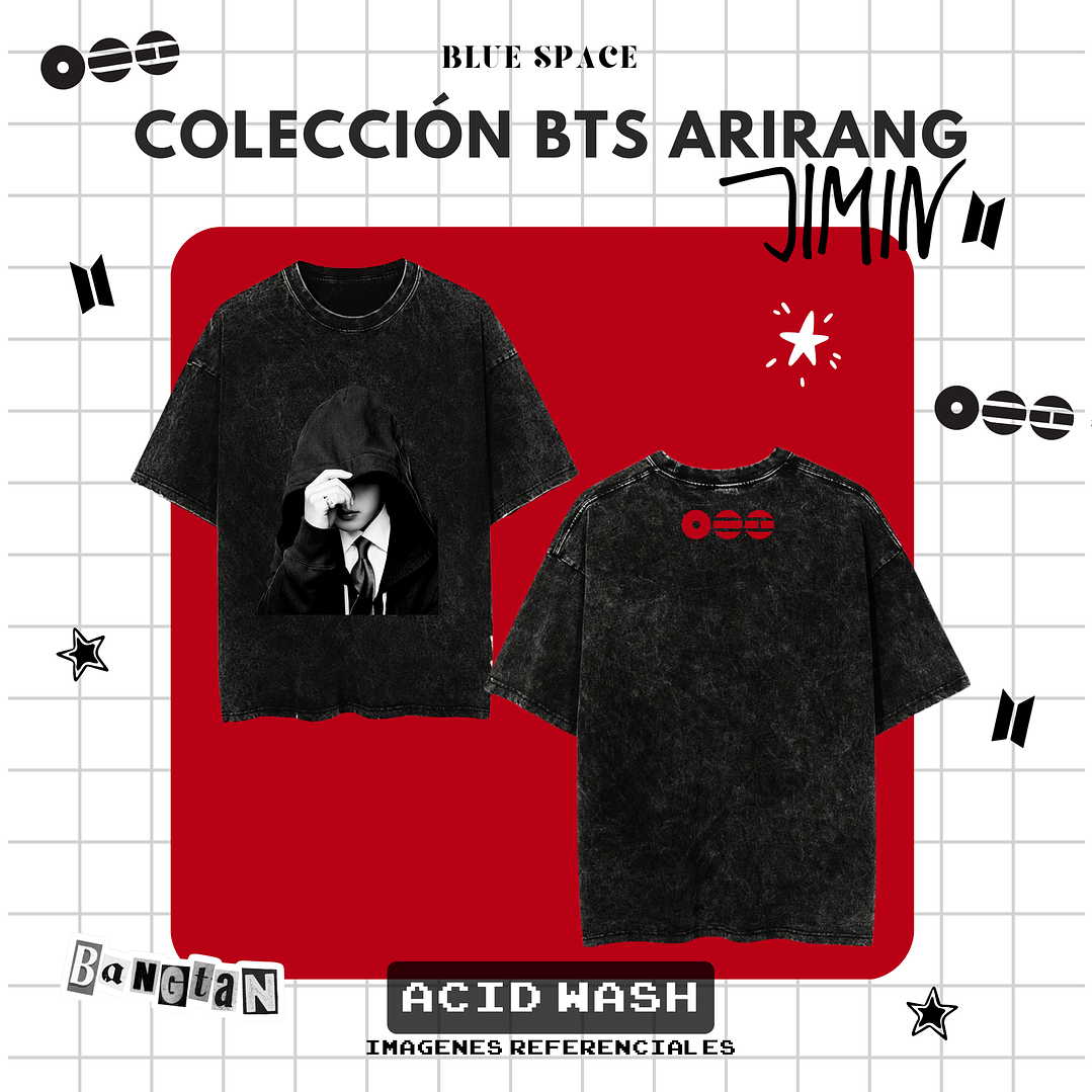 Polera BTS - JIMIN ARIRANG NEGRO 2