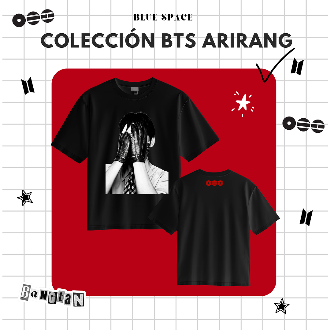 Polera BTS - V (Taehyung) ARIRANG NEGRO 1