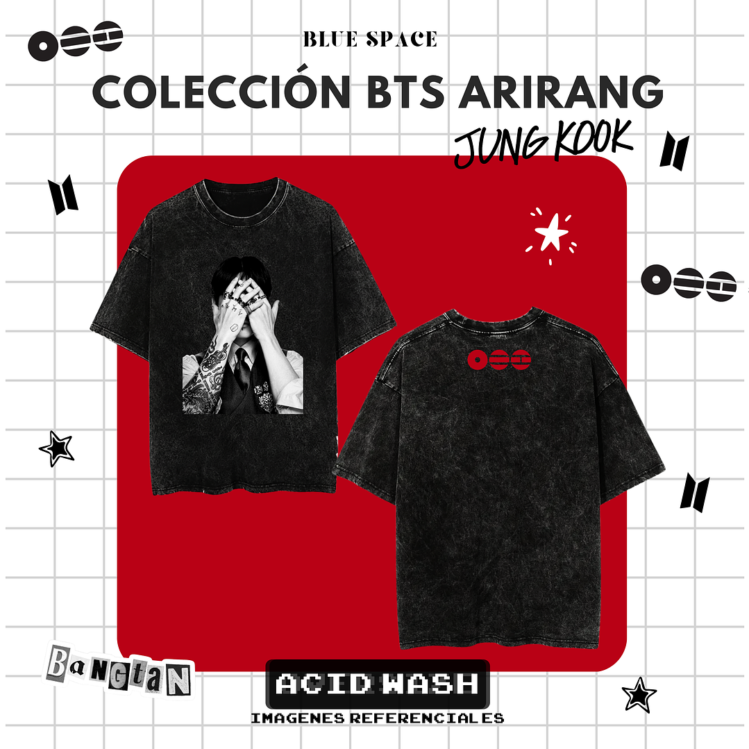 Polera BTS - JUNGKOOK ARIRANG NEGRO 2