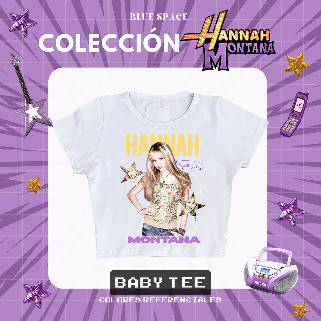 Polera HANNAH MONTANA - SUPER GIRL 7
