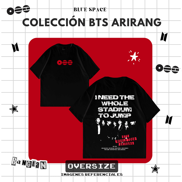 Polera BTS - GROUP OT7 BODY TO BODY 1
