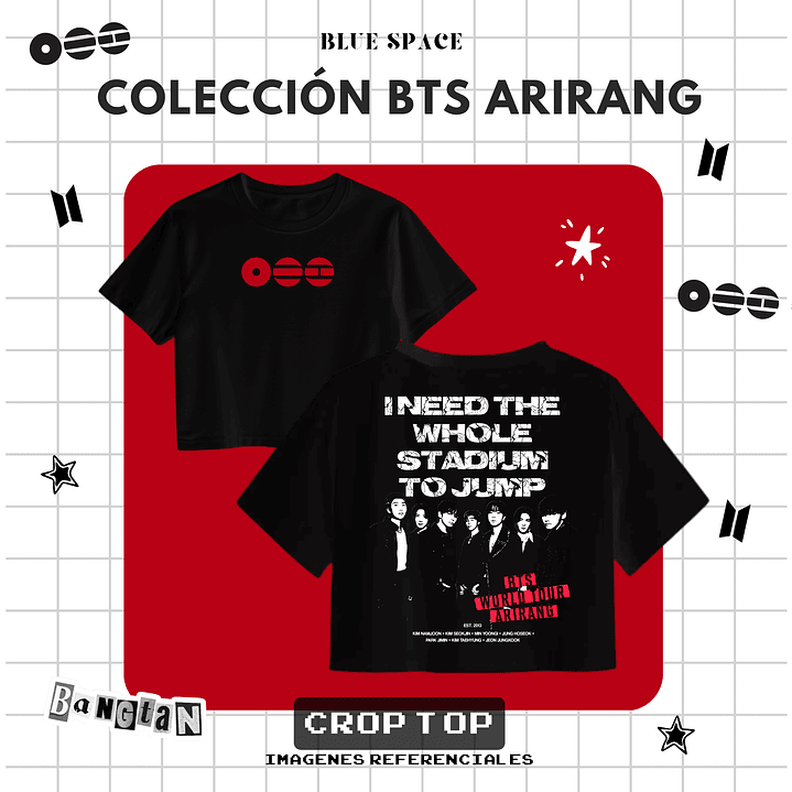 Polera BTS - GROUP OT7 BODY TO BODY 5