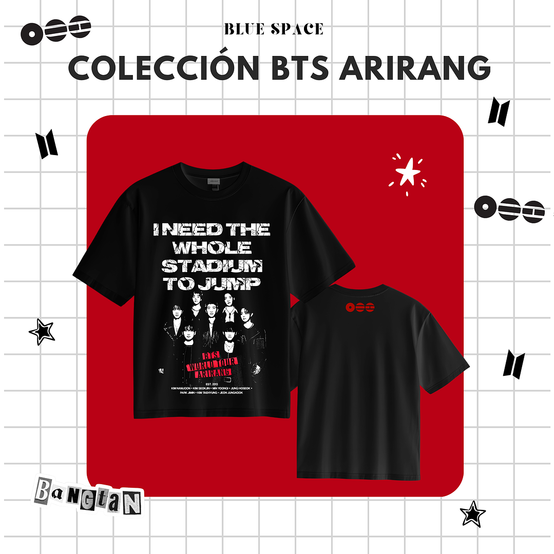 Polera BTS - GROUP OT7 BODY TO BODY 2.0 2