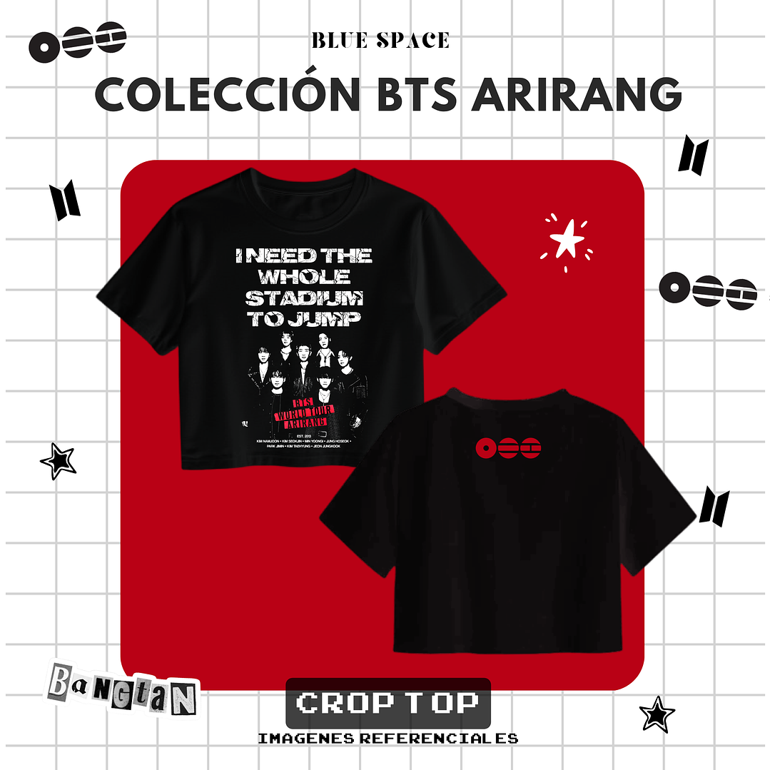 Polera BTS - GROUP OT7 BODY TO BODY 2.0 5