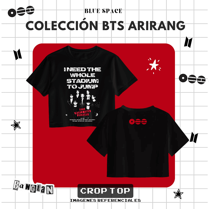 Polera BTS - GROUP OT7 BODY TO BODY 2.0 5