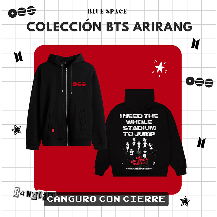 Polera BTS - GROUP OT7 BODY TO BODY 2.0 9