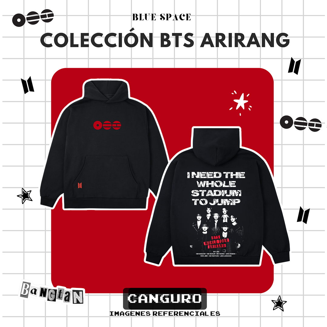Polera BTS - GROUP OT7 BODY TO BODY 2.0 11