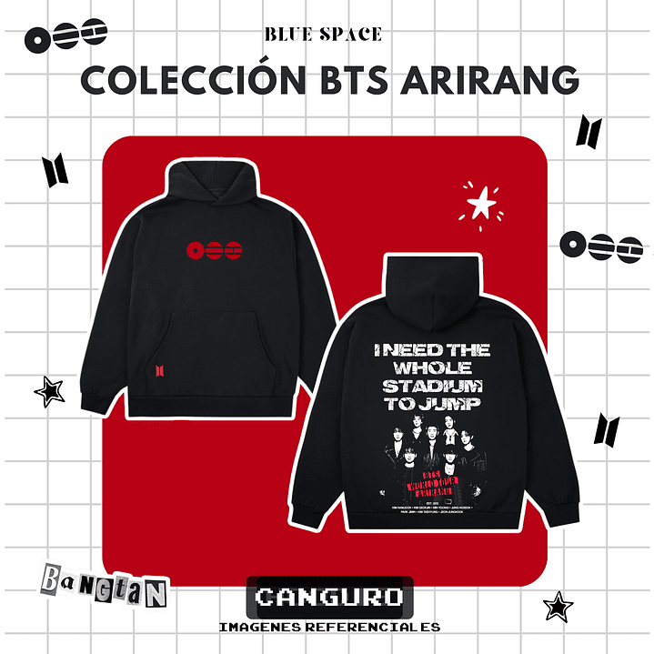 Polera BTS - GROUP OT7 BODY TO BODY 2.0 11