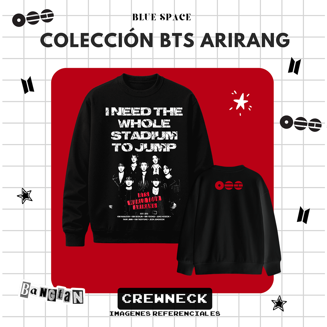 Polera BTS - GROUP OT7 BODY TO BODY 2.0 12