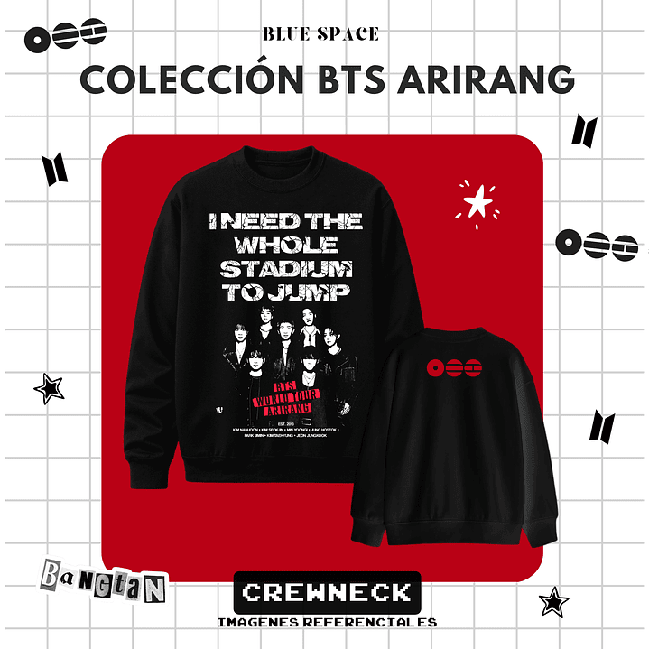 Polera BTS - GROUP OT7 BODY TO BODY 2.0 12