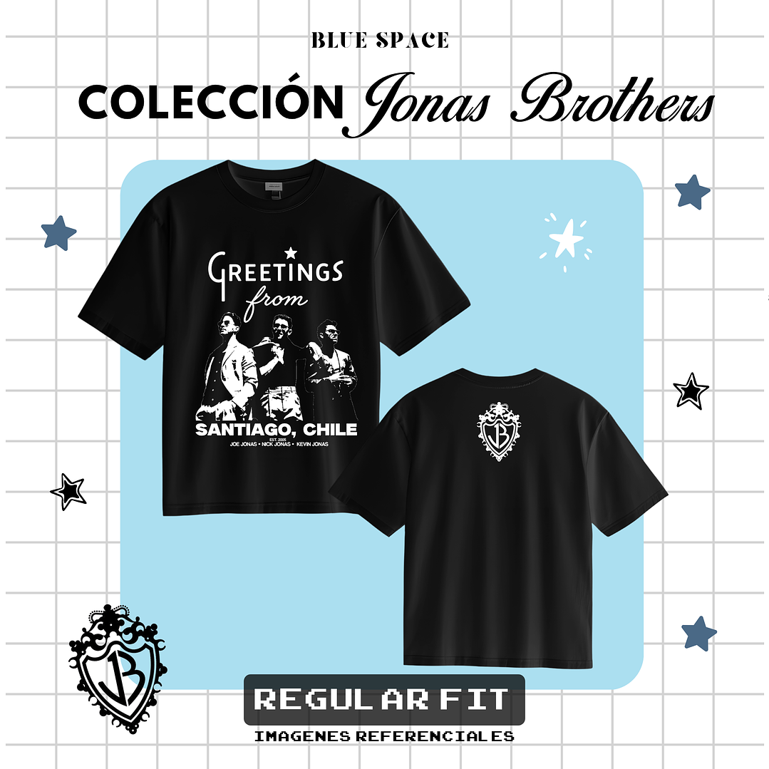 Polera JONAS BROTHERS - GREETING'S FROM CHILE 1