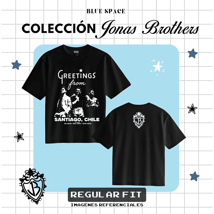 Polera JONAS BROTHERS - GREETING'S FROM CHILE 1