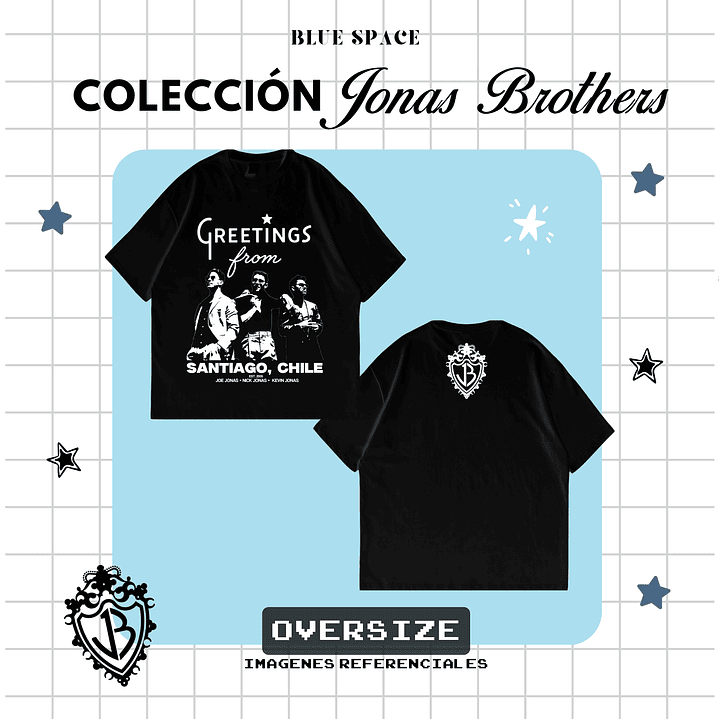 Polera JONAS BROTHERS - GREETING'S FROM CHILE 3