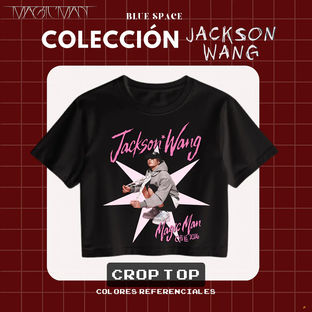 Polera Jackson Wang - MAGIC MAN II CHILE 2026 3