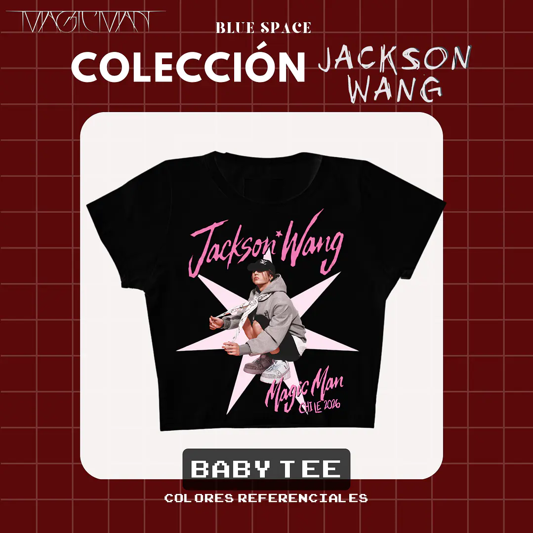 Polera Jackson Wang - MAGIC MAN II CHILE 2026 4