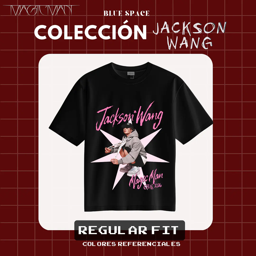 Polera Jackson Wang - MAGIC MAN II CHILE 2026 5