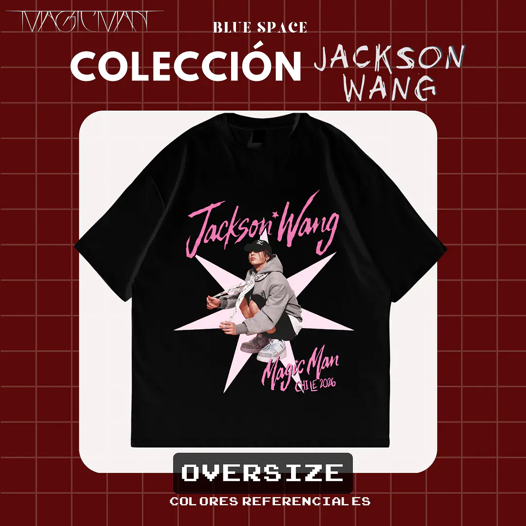 Polera Jackson Wang - MAGIC MAN II CHILE 2026 1