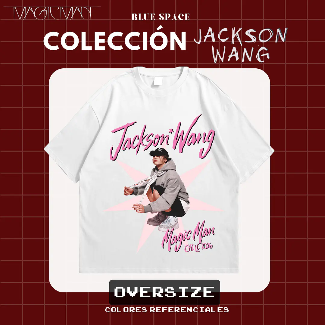 Polera Jackson Wang - MAGIC MAN II CHILE 2026 8