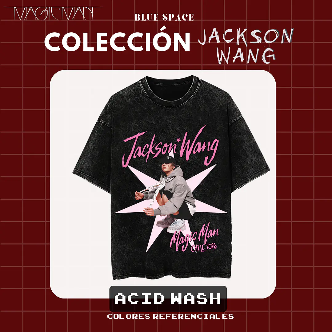Polera Jackson Wang - MAGIC MAN II CHILE 2026 2