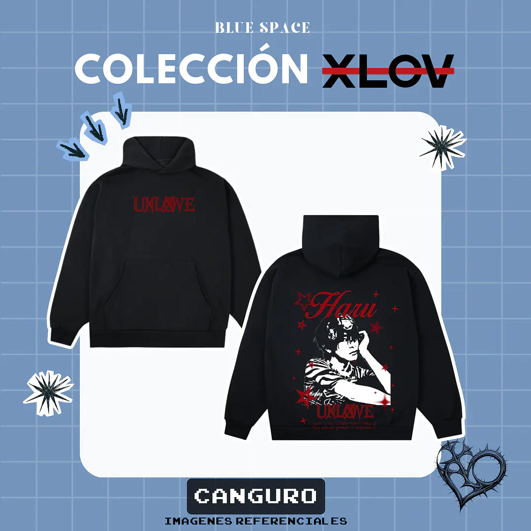 Poleron XLOV - HARU DRIP DRIP  3