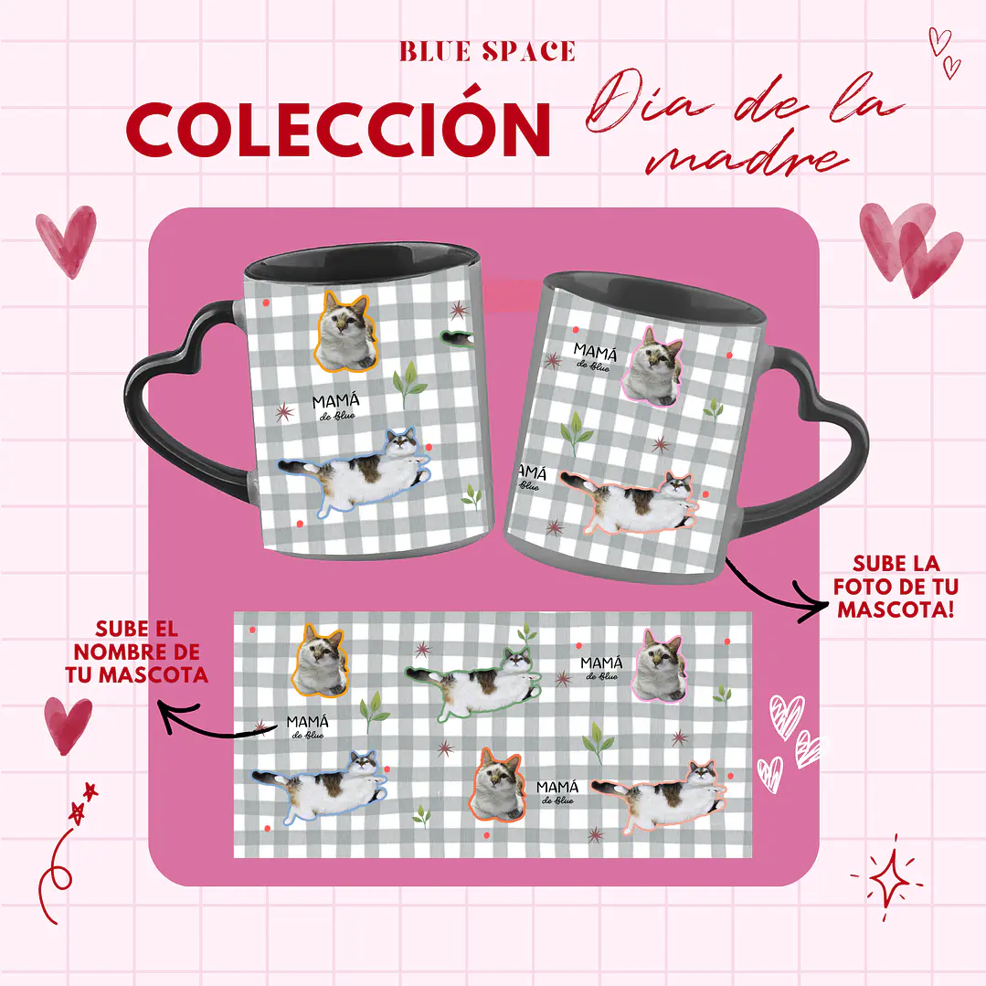 Taza MAMÁ DE (Mascota) - PERSONALIZA 2