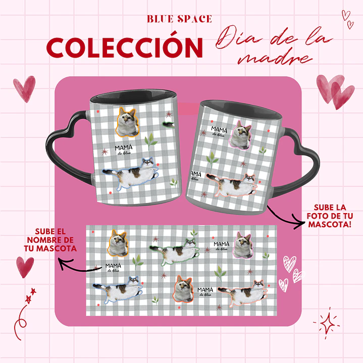 Taza MAMÁ DE (Mascota) - PERSONALIZA 2