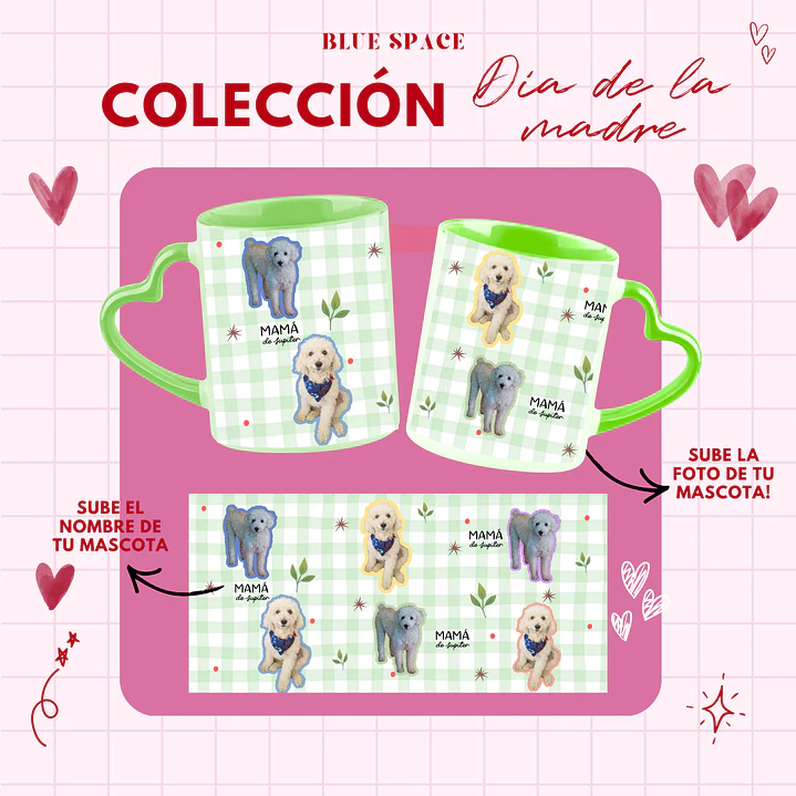 Taza MAMÁ DE (Mascota) - PERSONALIZA 3