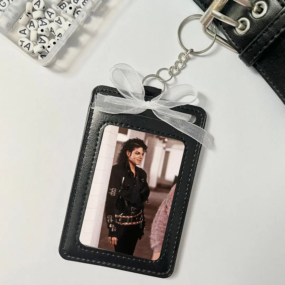 Holder de Cuero Negro - Michael Jackson BAD 1
