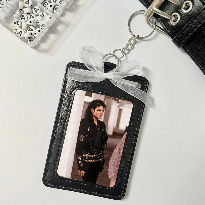 Holder de Cuero Negro - Michael Jackson BAD 1