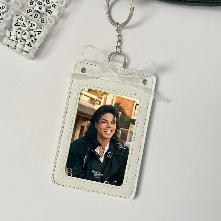 Holder de Cuero Blanco - Michael Jackson 1