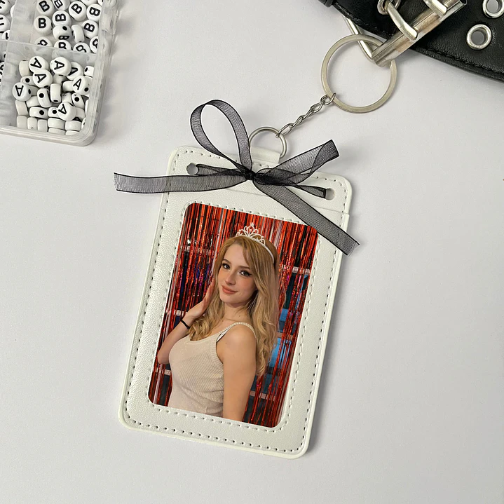 Holder de Cuero Blanco - TAU K4OS 1
