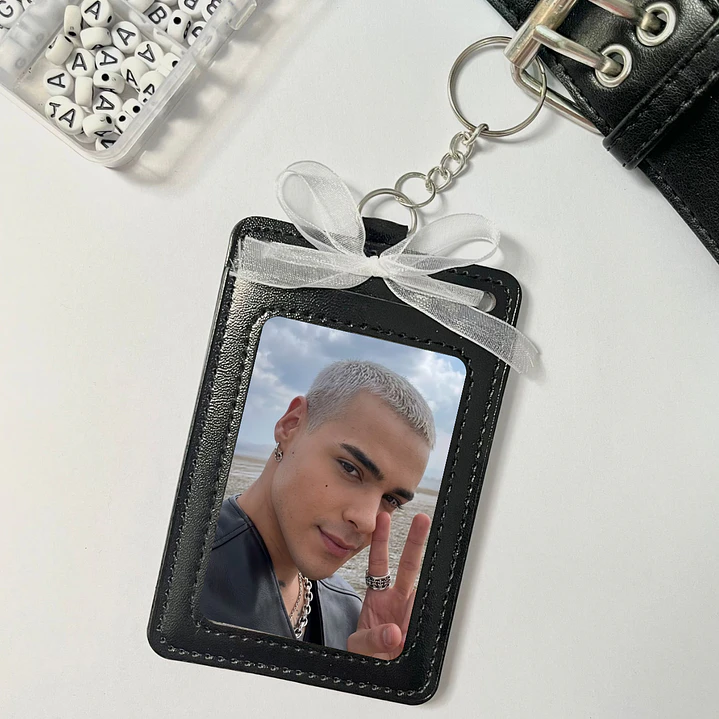 Holder de Cuero Negro - DREW SANTOS BRAVOS 1
