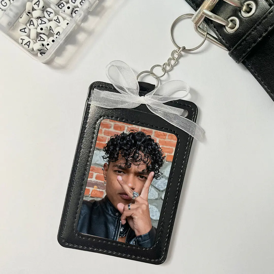 Holder de Cuero Negro - KAUE SANTOS BRAVOS 1