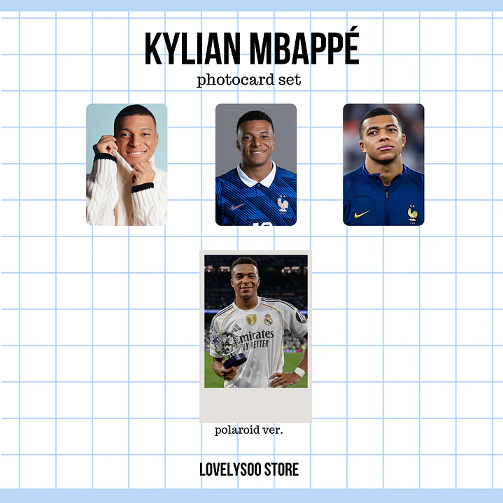 KYLIAN MBAPPÉ FUTBOL - Set de Photocards Fanmade 1