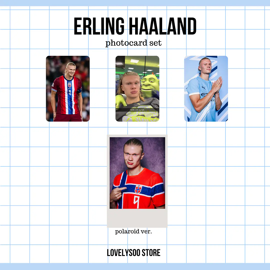 ERLING HAALAND FUTBOL - Set de Photocards Fanmade 1