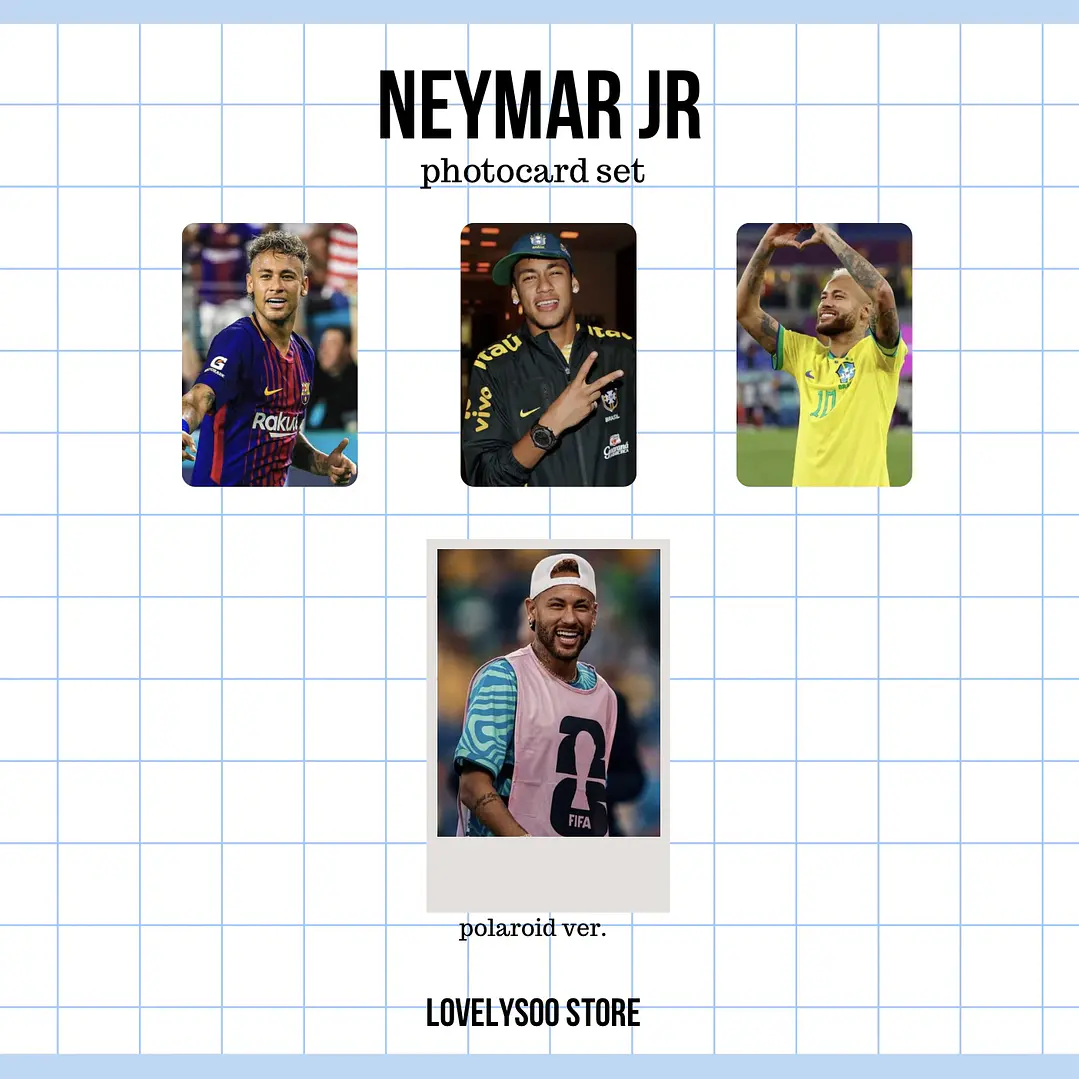 NEYMAR JR FUTBOL - Set de Photocards Fanmade 1