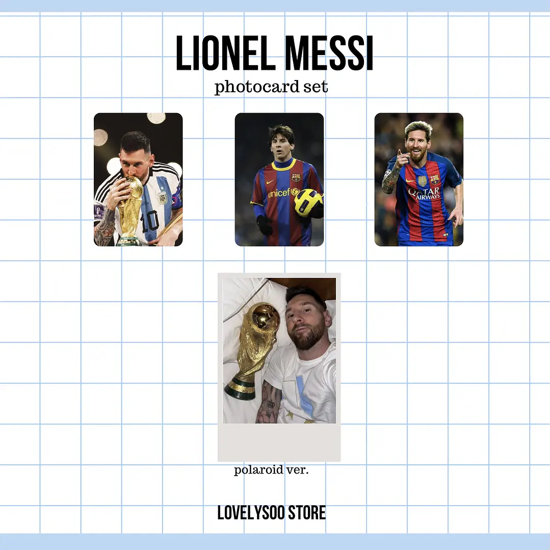 LIONEL MESSI FUTBOL - Set de Photocards Fanmade 1