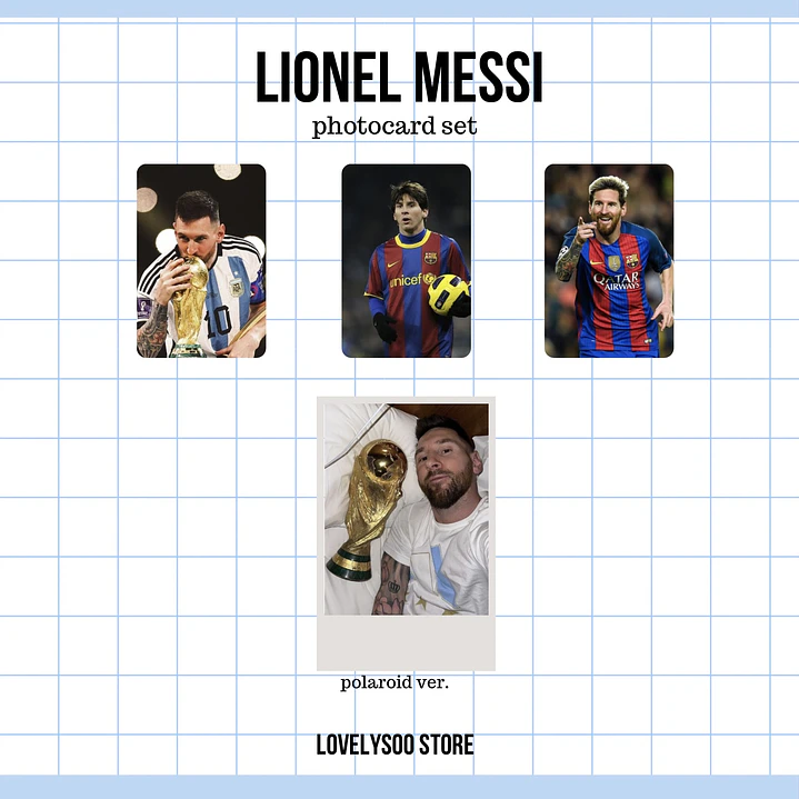 LIONEL MESSI FUTBOL - Set de Photocards Fanmade 1