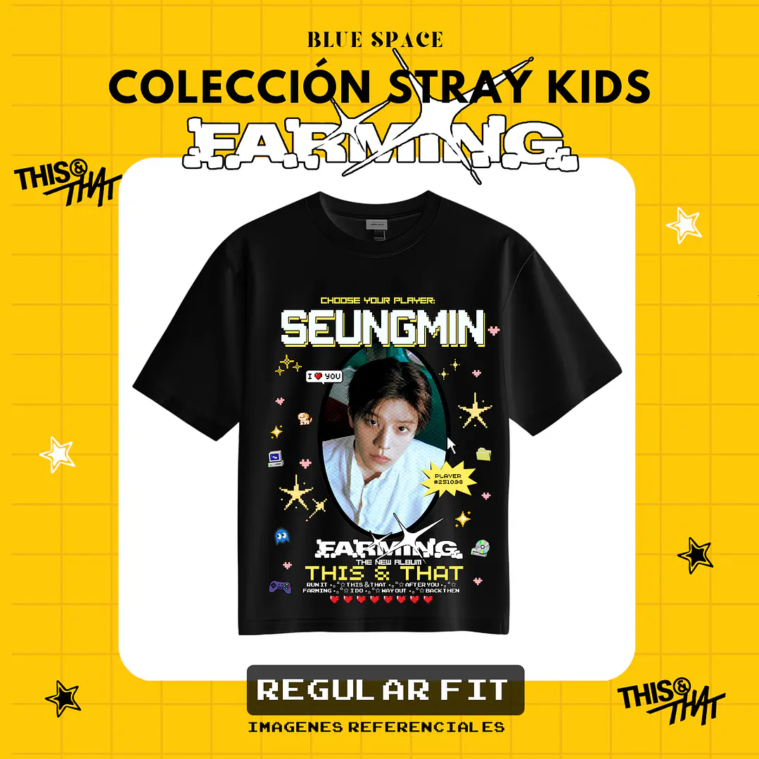 Polera STRAY KIDS - SEUNGMIN FARMING 1